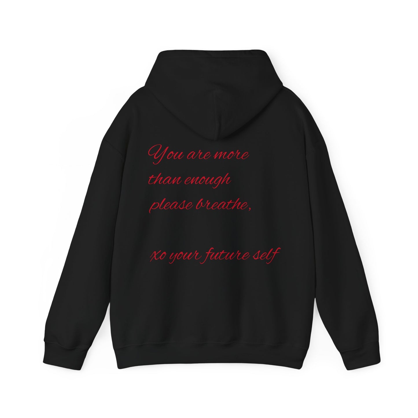 Unisex Hooded Sweatshirt with motivational logo.