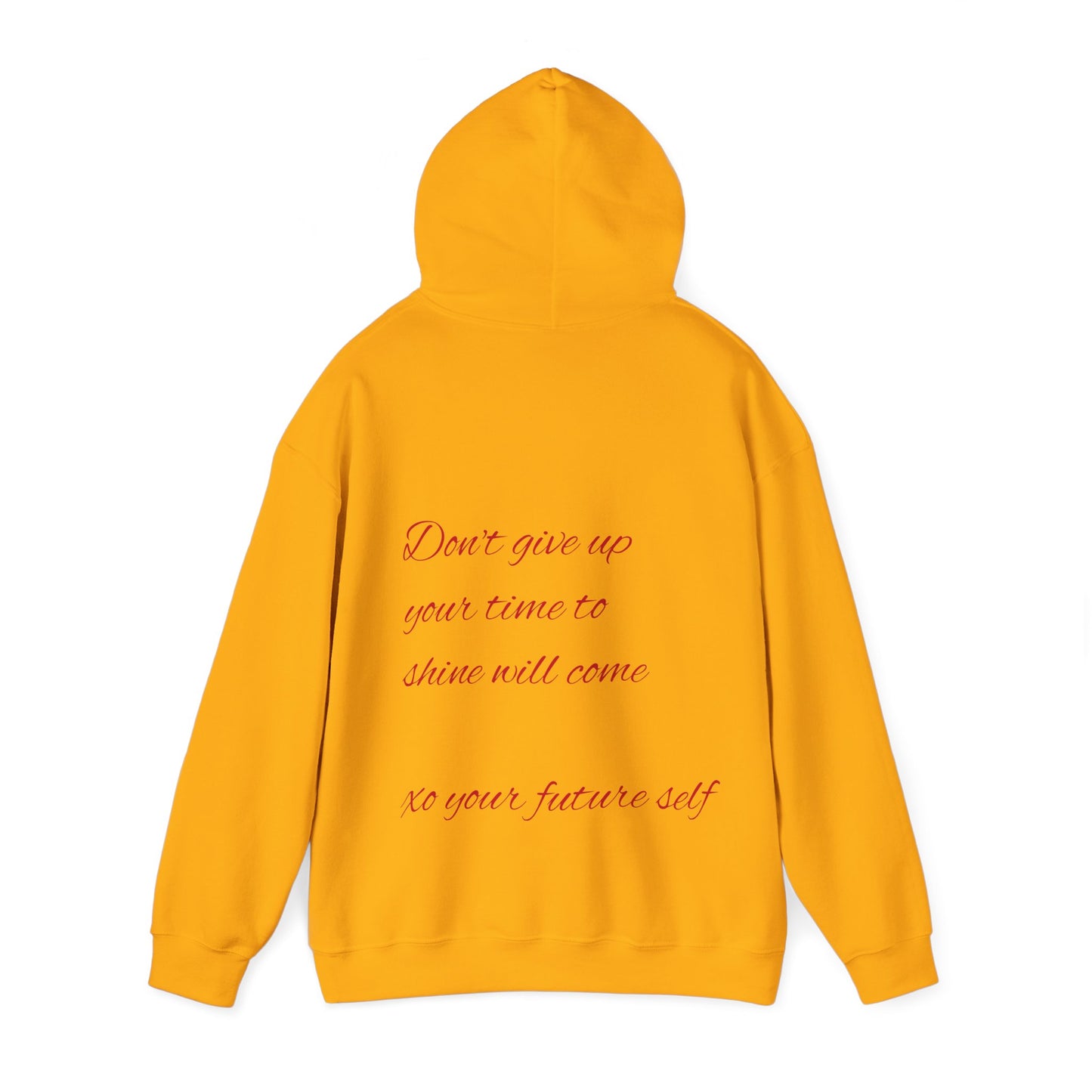 Sweatshirt with motivational logo at the back.