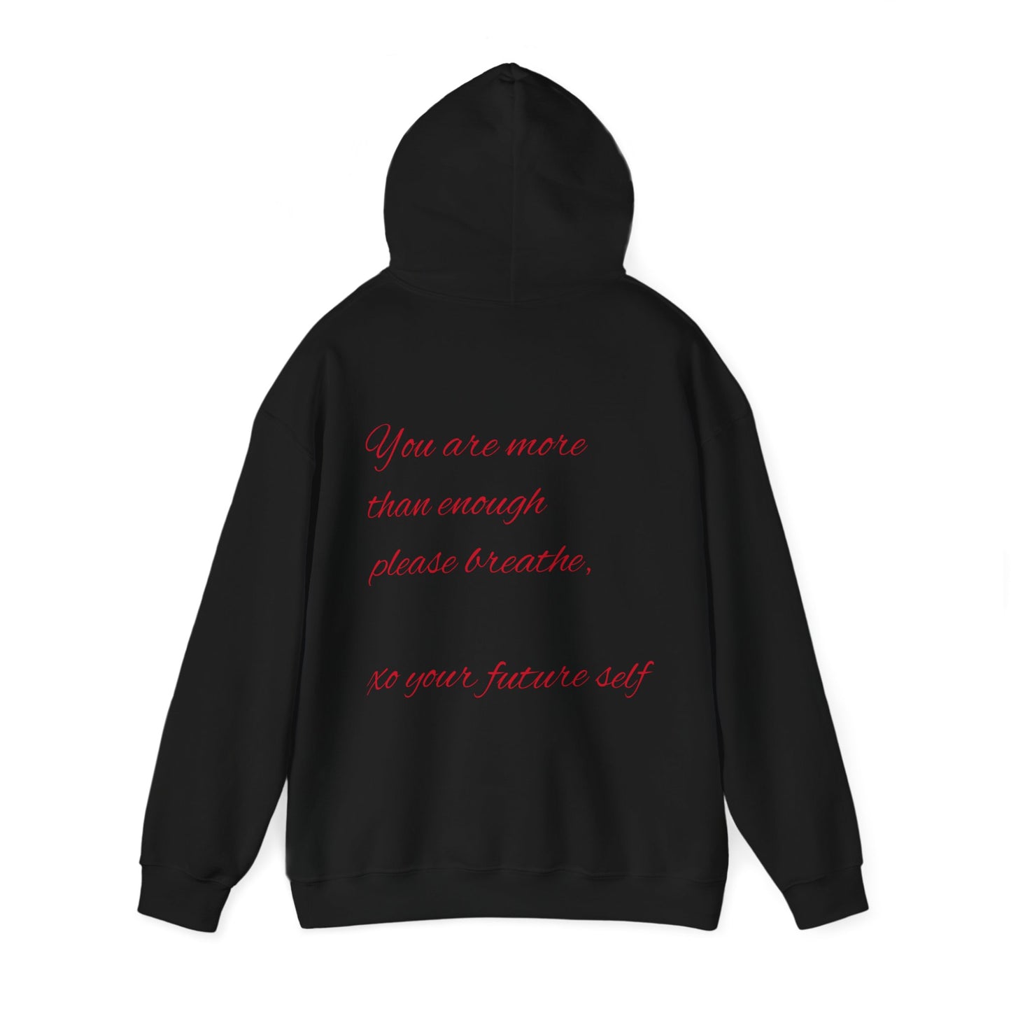 Unisex Hooded Sweatshirt with motivational logo.