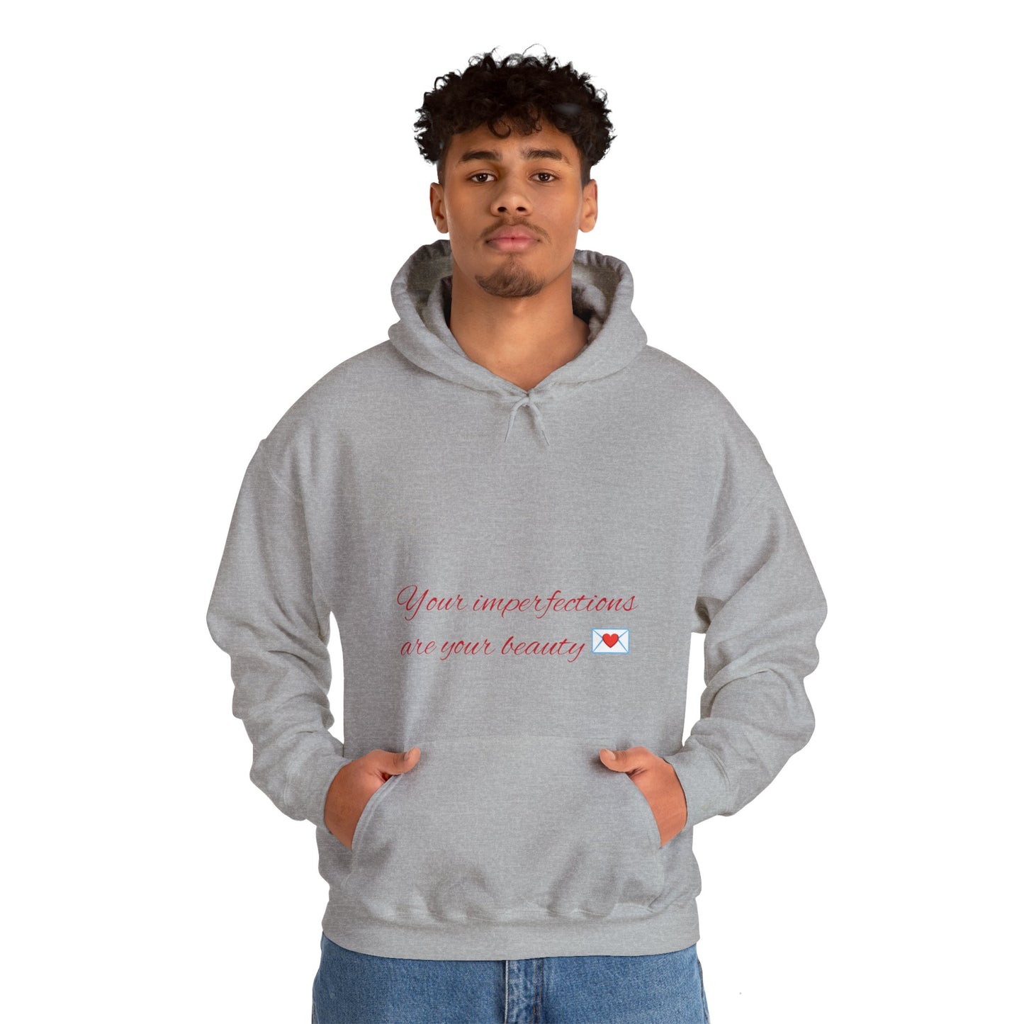 Unisex Hooded Sweatshirt with motivational logo and mental health message at the back.