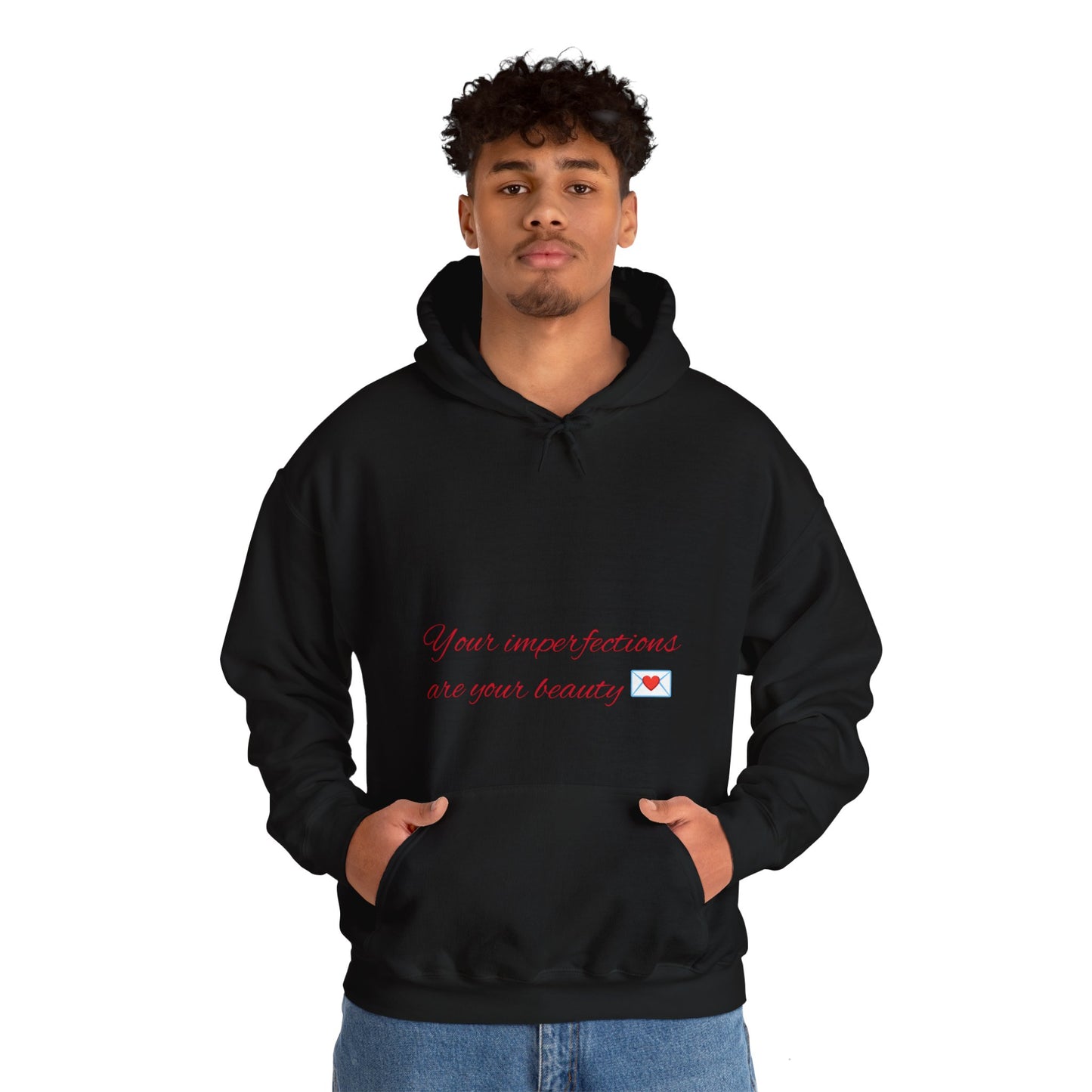 Unisex Hooded Sweatshirt with motivational logo and mental health message at the back.