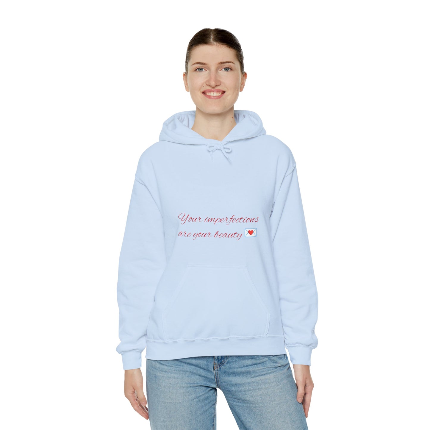 Unisex Hooded Sweatshirt with motivational logo and mental health message at the back.